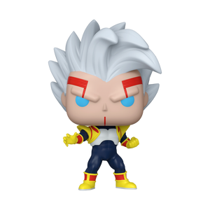 Funko POP! Dragon Ball GT #1635 Super Baby 2 fora da embalagem, exibindo a forma ameaçadora e detalhes do personagem Super Baby 2, com ênfase em sua expressão e musculatura.