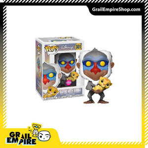 Funko POP! Disney Lion King - Rafiki with Simba Flocked -