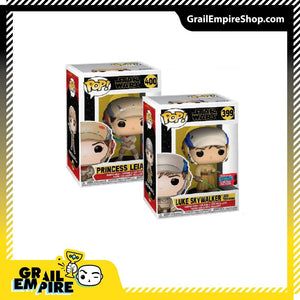 Funko POP! Star Wars #399 #400 Luke & Leia Jedi Training