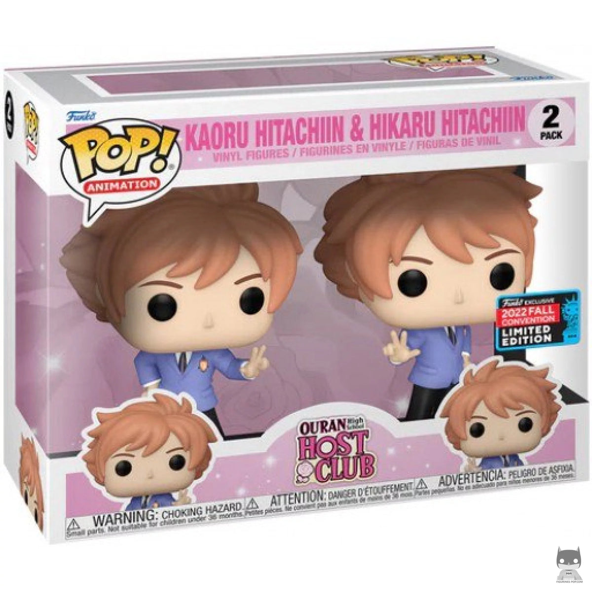 [PRÉ-RESERVA] Funko POP! Ouran High School Kaoru Hitachiin & Hikaru Hitachiin 2-Pack Exclusivo - caixa