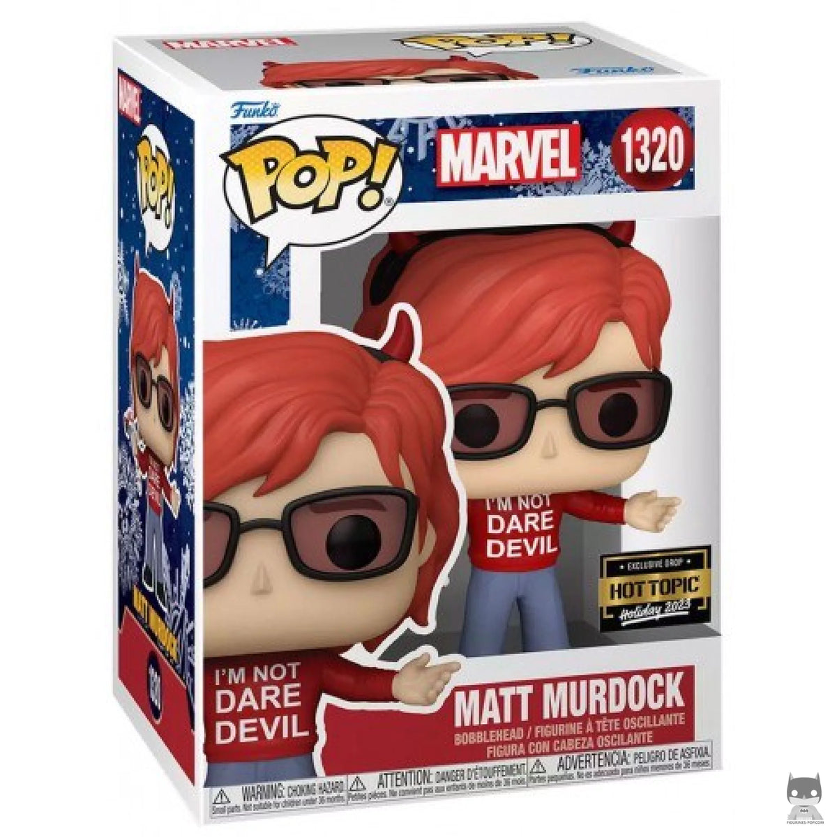[PRÉ-RESERVA] Funko POP! Marvel #1320 Matt Murdock (I'm Not Daredevil) Exclusivo - caixa