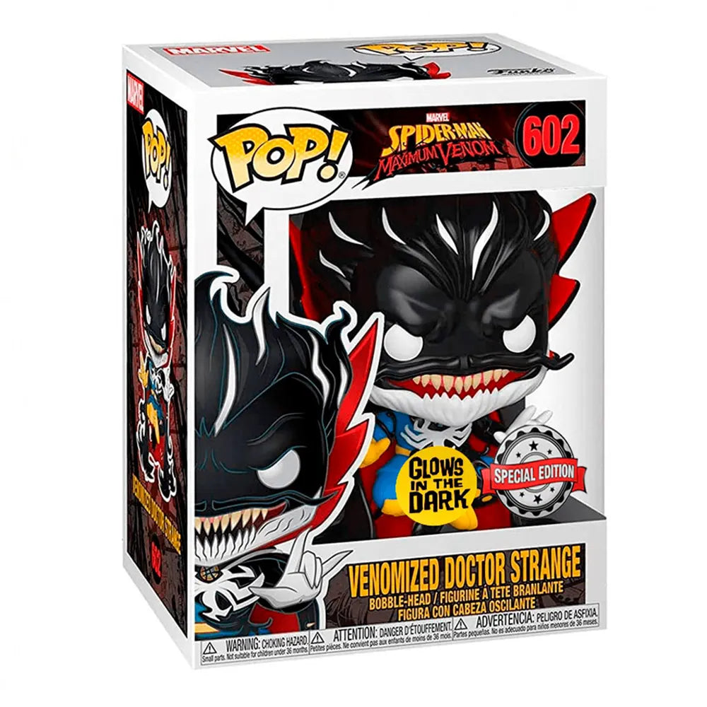 Funko POP! Marvel #602 Venomized Doctor Strange GITD Exclusivo