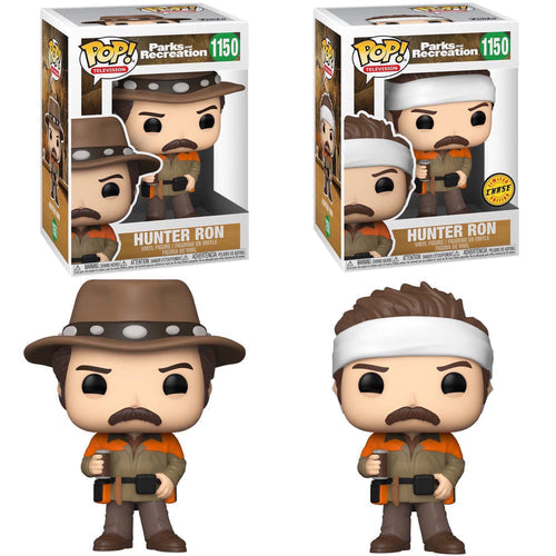 Funko POP! Parks & Rec #1150 Hunter Ron Chase Bundle