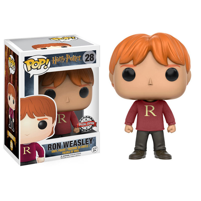 Funko POP! Harry Potter #28 Ron Weasley Sweater Exclusivo