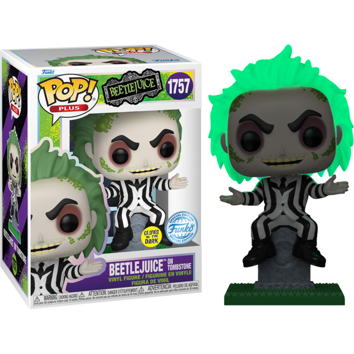 Beetlejuice POP! Movies Vinyl Figure BTLJCE on stone(GW) Exclusive 9 cm