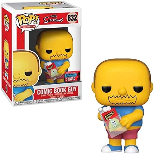 Funko POP! The Simpsons #832 Comic Book Guy NYCC 2020 Exclusivo