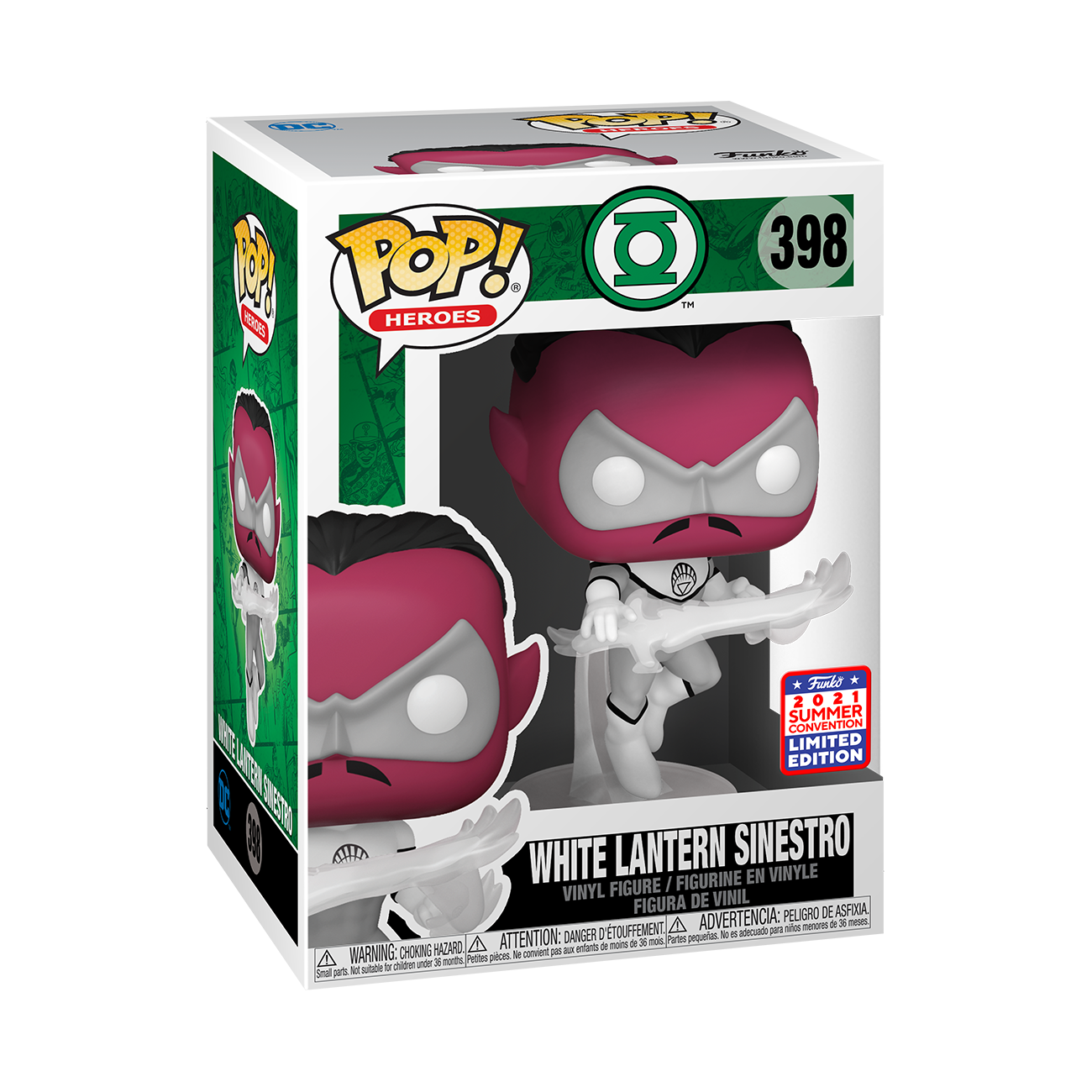Funko POP! DC #398 White Lantern Sinestro Funkon 2021 Exclusivo