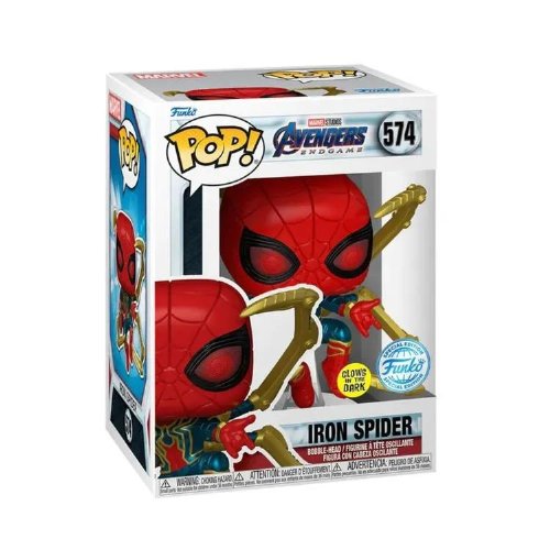 Funko POP! Marvel Avengers Endgame #574 Iron Spider GITD Exclusivo