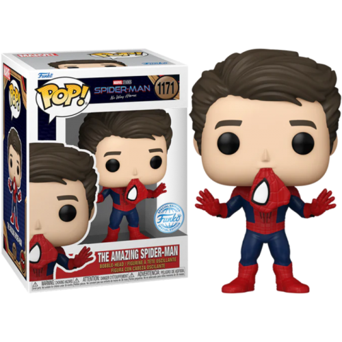 Funko POP! Marvel Spider-Man No Way Home #1171 The Amazing Spider-Man Unmasked Exclusivo