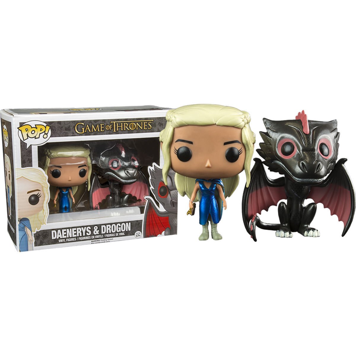 Funko POP! Game of Thrones # Daenerys & Drogon (Metallic) (Caixas Danificadas)