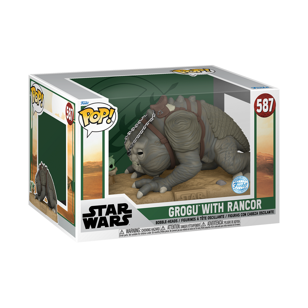 Funko POP! Star Wars Book of Boba Fett #587 Grogu with Rancor Exclusivo