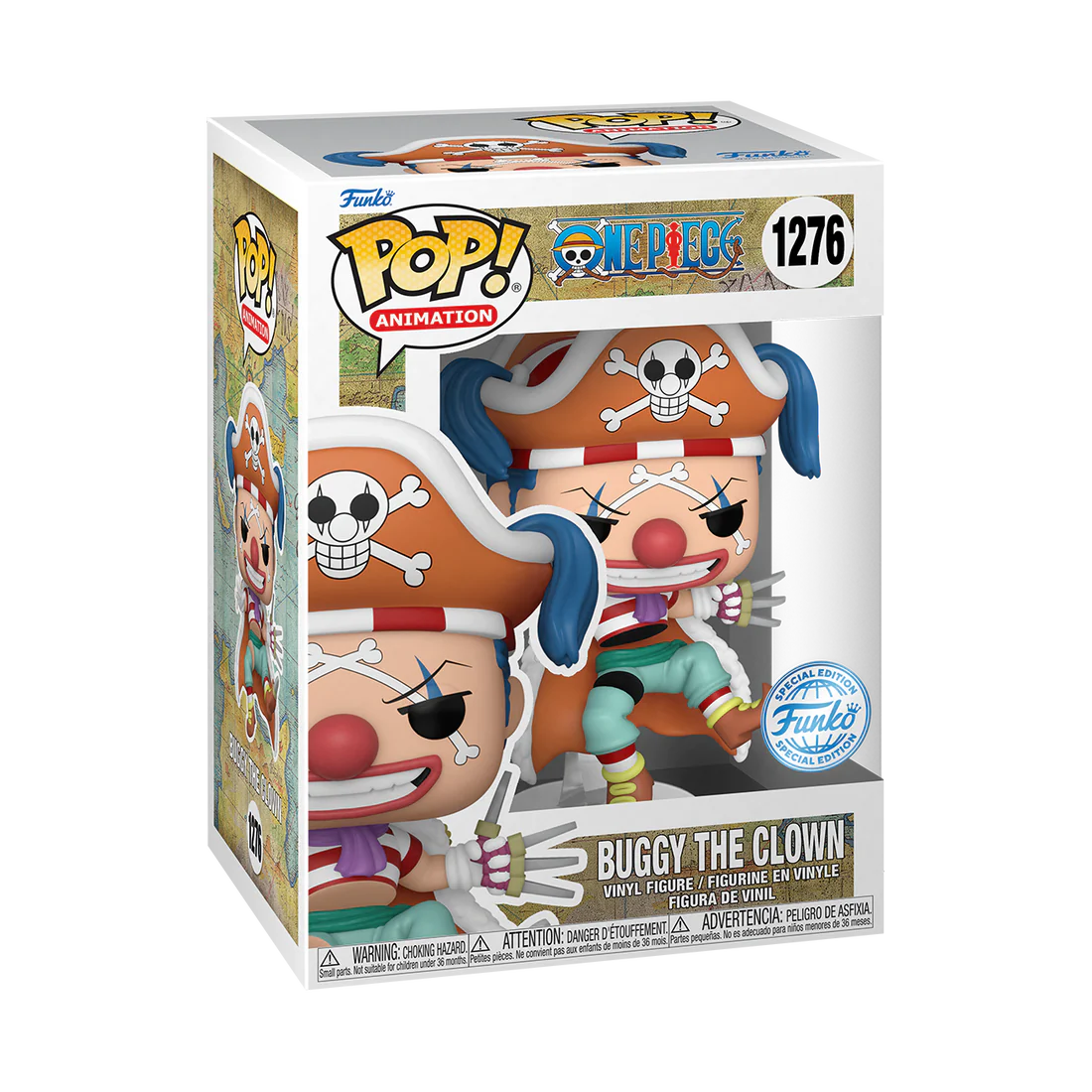 Funko POP! One Piece #1276 Buggy The Clown Exclusivo