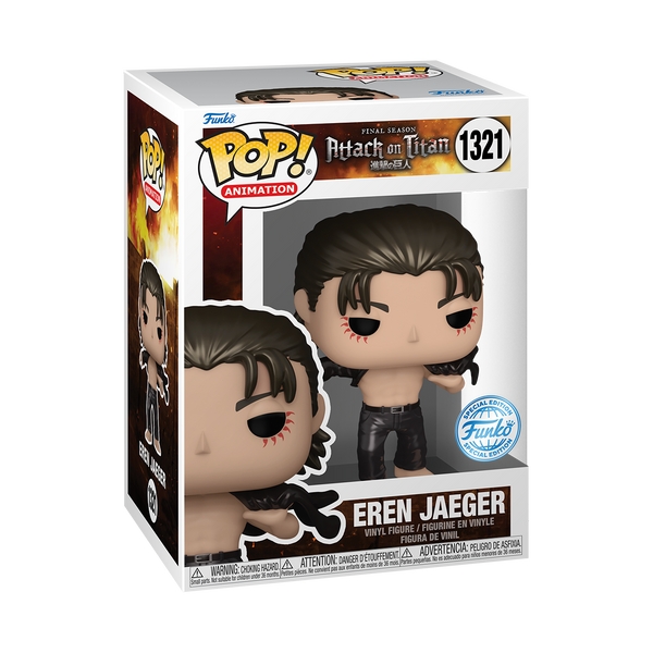 Funko POP! Attack on Titan #1321 Eren Jaeger Metallic Exclusivo
