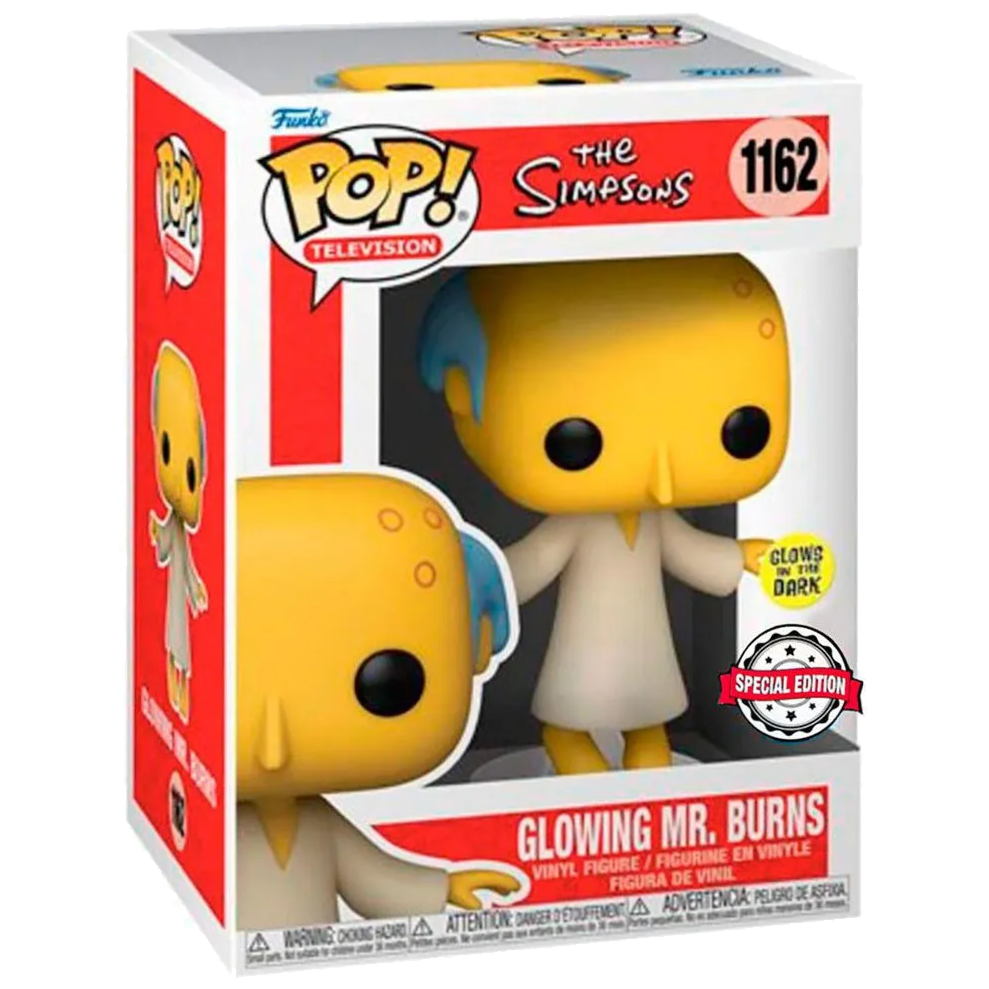 [PRÉ-RESERVA] Simpsons Pop! Television Vinyl Figure Glowing Mr. Burns w/Chase 9 cm Assortment (6)