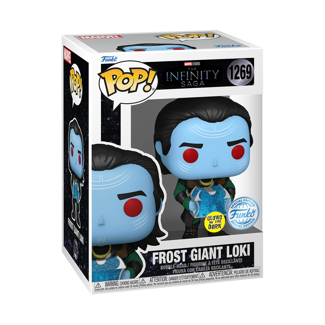 Funko POP! Marvel The Infinity Saga #1269 Frost Giant Loki GITD Exclusivo