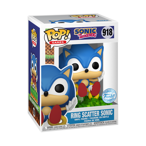 Funko POP! Sonic The Hedgehog #918 Ring Scatter Sonic Exclusivo