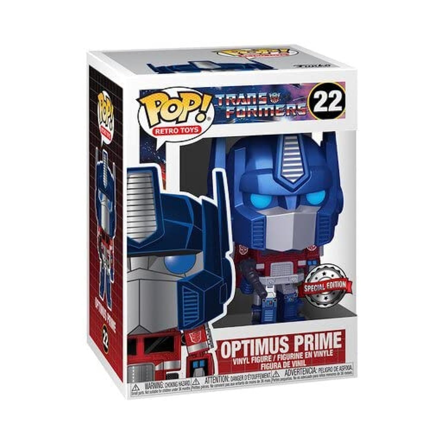 Funko POP! Retro Toys Transformers #22 Optimus Prime (Metallic) Exclusivo