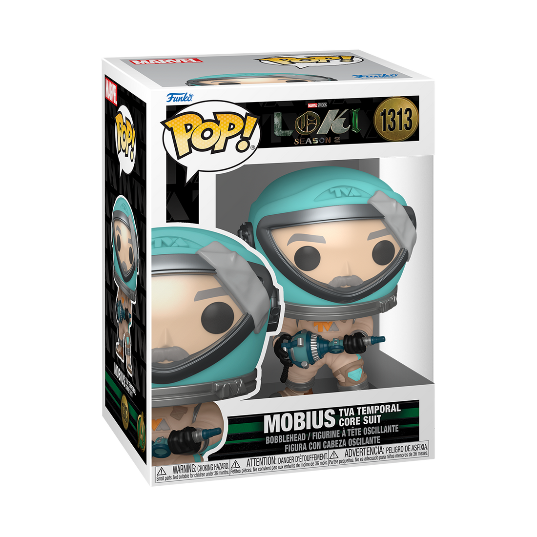 Funko POP! Marvel Loki #1313 Mobius TVA Temporal Core Suit