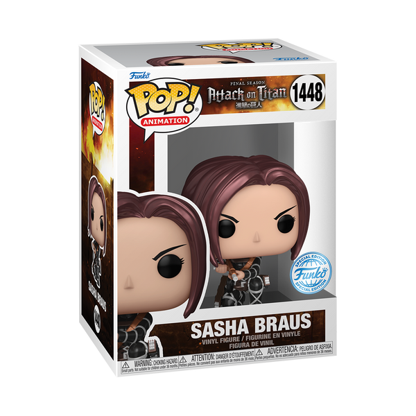 Funko POP! Attack on Titan #1448 Sasha Braus Metallic Exclusivo