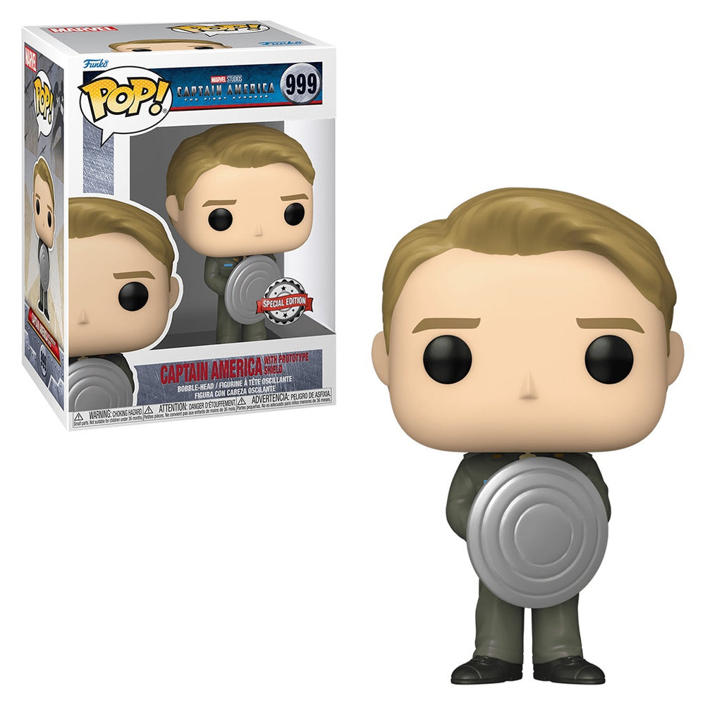 Funko Pop! Marvel #999 Captain America with Prototype Shield Exclusivo