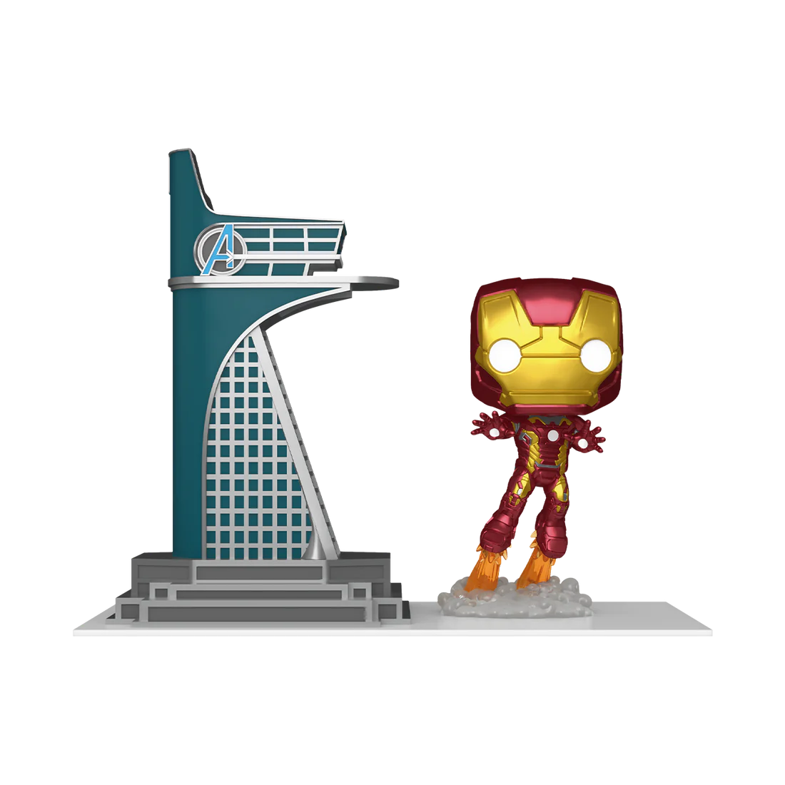 Funko POP! Town Marvel #35 Avengers Tower & Iron Man GITD Exclusivo