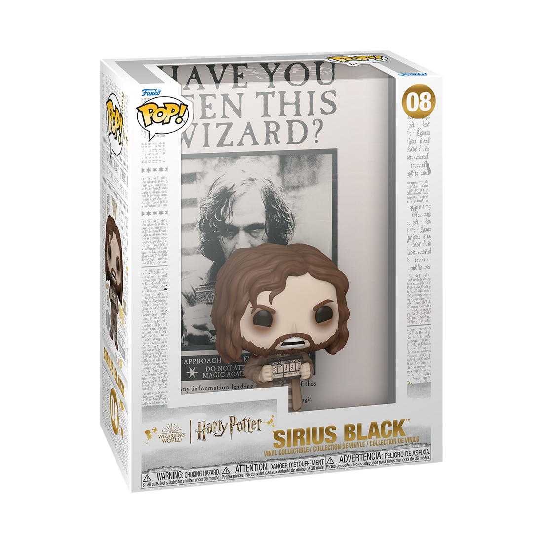 [PRÉ-RESERVA] Funko POP! Harry Potter #08 Wanted Poster Sirius Black