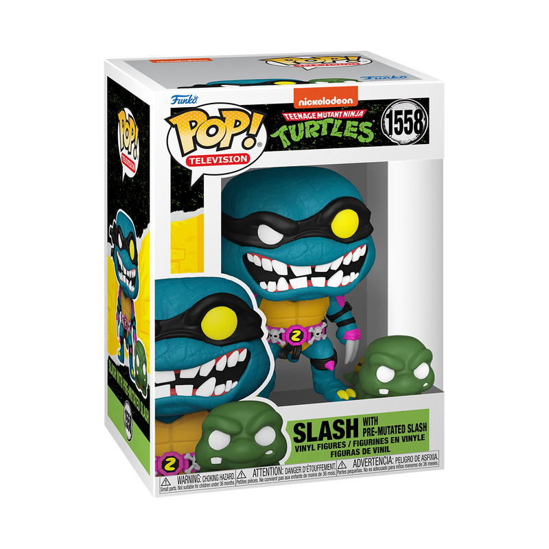 Funko POP! Teenage Mutant Ninja Turtles #1558 Slash with Pre-Mutated Slash