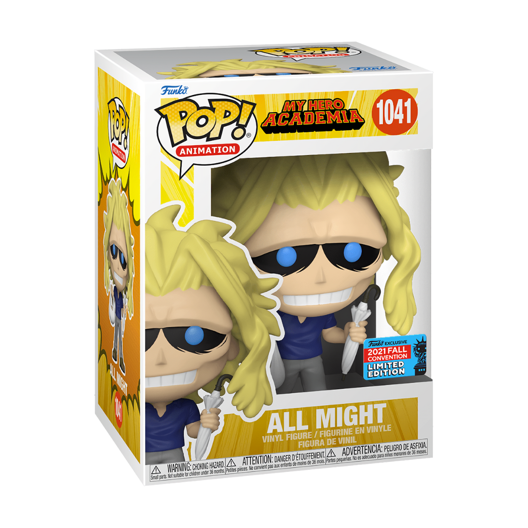 Funko POP! My Hero Academia All Might with Bag & Umbrella NYCC 2021 Exclusivo