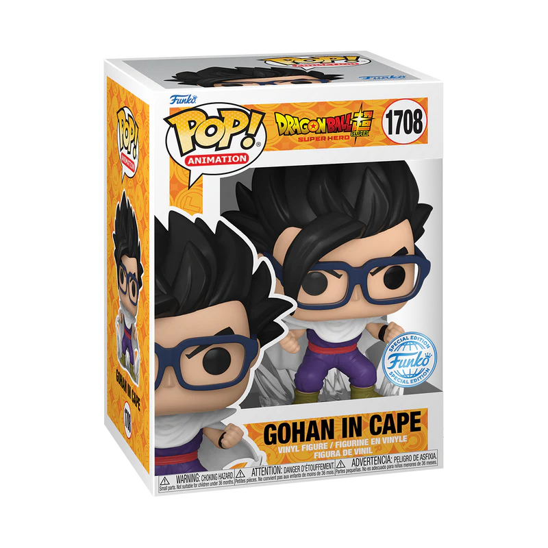 Funko POP! Dragon Ball Super #1708 Gohan in Cape Exclusivo