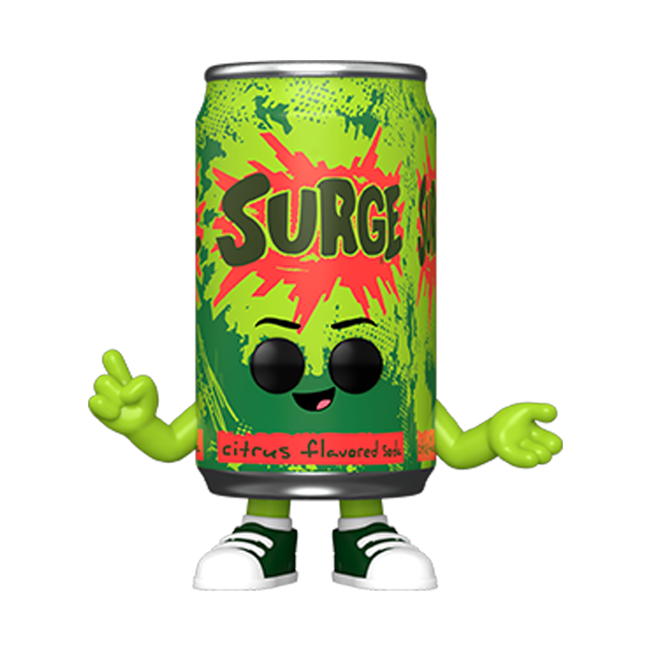Funko POP! AD Icons #235 Surge Can fora da embalagem, mostrando a lata de Surge com design detalhado e cores vivas, pronta para ser exibida na tua coleção.