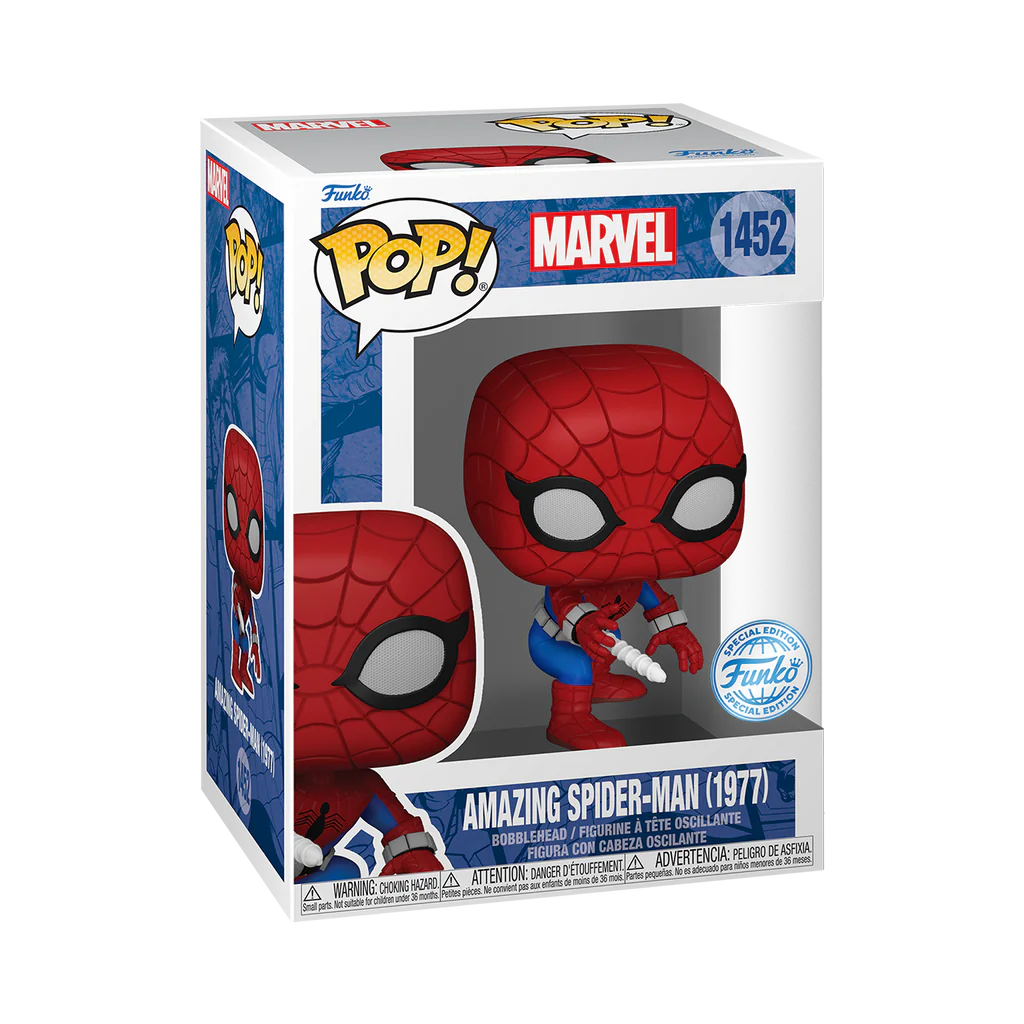 Funko POP! Marvel #1452 Amazin Spider-Man (1977) Exclusivo