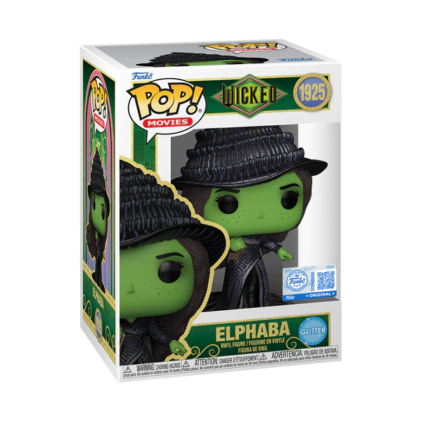 Funko POP! Wicked #1925 Elphaba with Grimmerie Glitter Exclusivo
