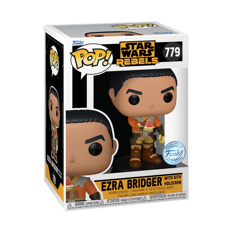 Funko POP! Star Wars Rebels #779 Ezra Bridger with Sith Holocron Exclusivo