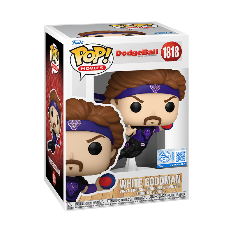 [PRÉ-RESERVA] Funko POP! Dodgeball #1818 White Goodman (Jumping) Exclusivo