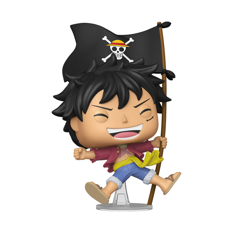 Funko POP! One Piece #2214 Monkey D. Luffy with Flag Exclusivo