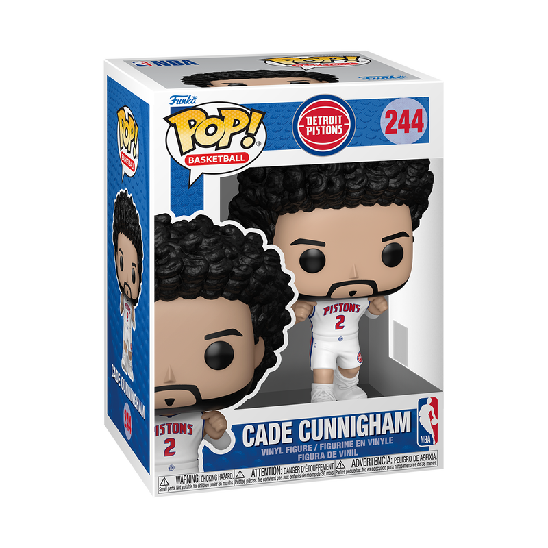 [PRÉ-RESERVA] Funko POP! Detroit Pistons #244 Cade Cunningham (White Association Edition Jersey)