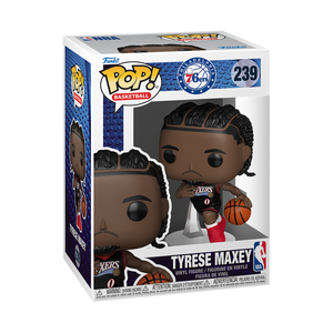 [PRÉ-RESERVA] Funko POP! Philadelphia 76ers #239 Tyrese Maxey (Black Statement Edition Jersey)