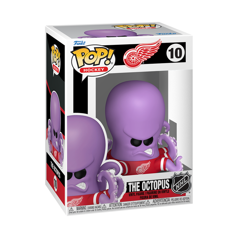 [PRÉ-RESERVA] Funko POP! Detroit Red Wings #10 The Octopus