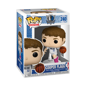 [PRÉ-RESERVA] Funko POP! Dallas Mavericks #240 Cooper Flagg (White Association Edition Jersey)