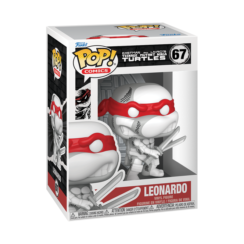[PRÉ-RESERVA] Funko POP! Teenage Mutant Ninja Turtles #67 Leonardo (Battle Damaged) (Comic Deco)