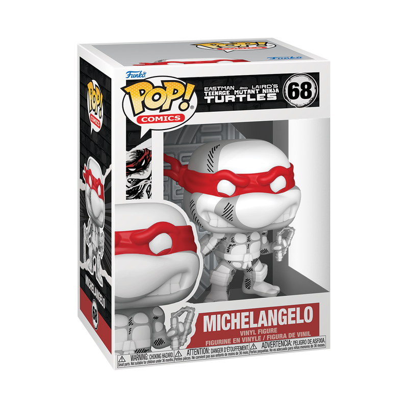 [PRÉ-RESERVA] Funko POP! Teenage Mutant Ninja Turtles #68 Michelangelo (Battle Damaged) (Comic Deco)