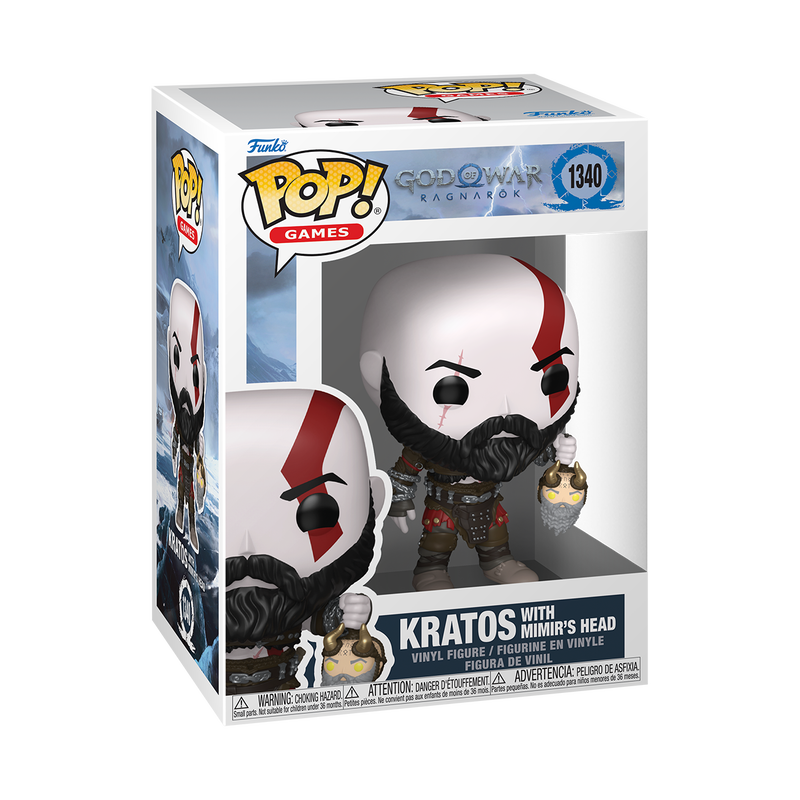 [PRÉ-RESERVA] Funko POP! God of War Ragnarök #1340 Kratos with Mimir’s Head (God of War Ragnarök)