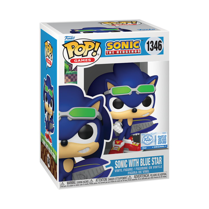 [PRÉ-RESERVA] Funko POP! Sonic The Hedgehog #1346 Sonic with Blue Star Exclusivo