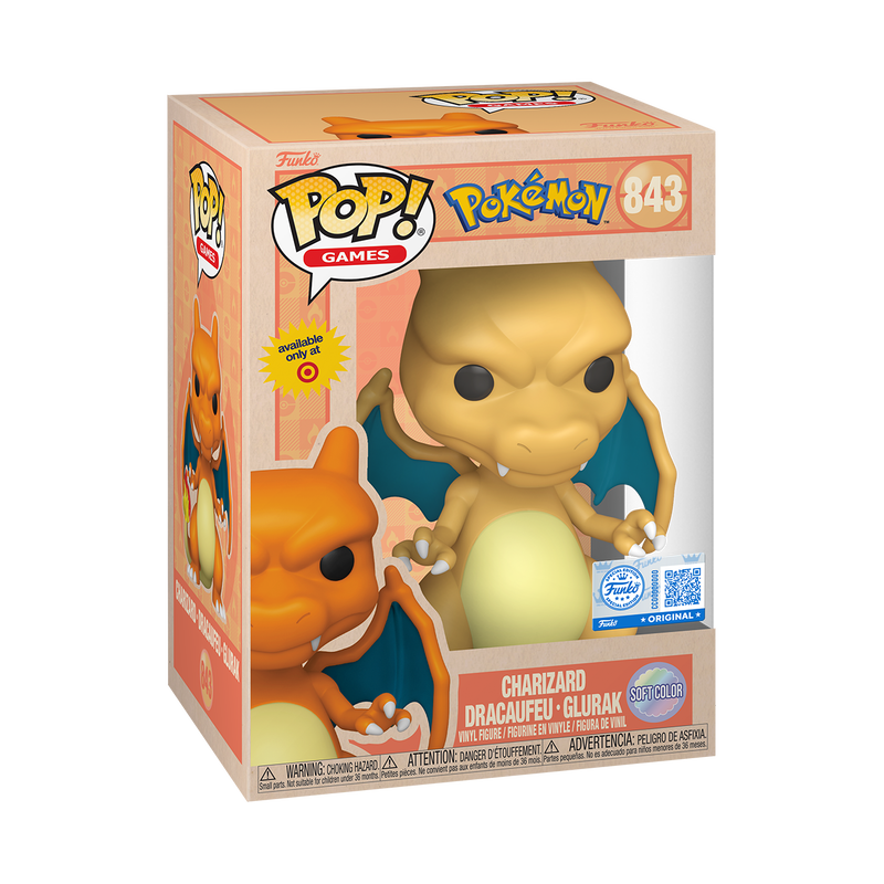 [PRÉ-RESERVA] Funko POP! Pokémon #843 Charizard Soft Colour Exclusivo