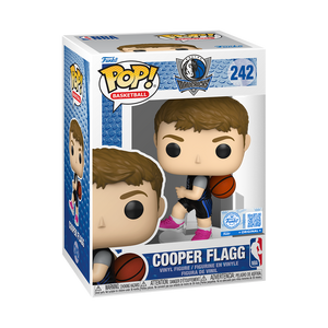 [PRÉ-RESERVA] Funko POP! Dallas Mavericks #242 Cooper Flagg (Black City Edition Jersey) Exclusivo