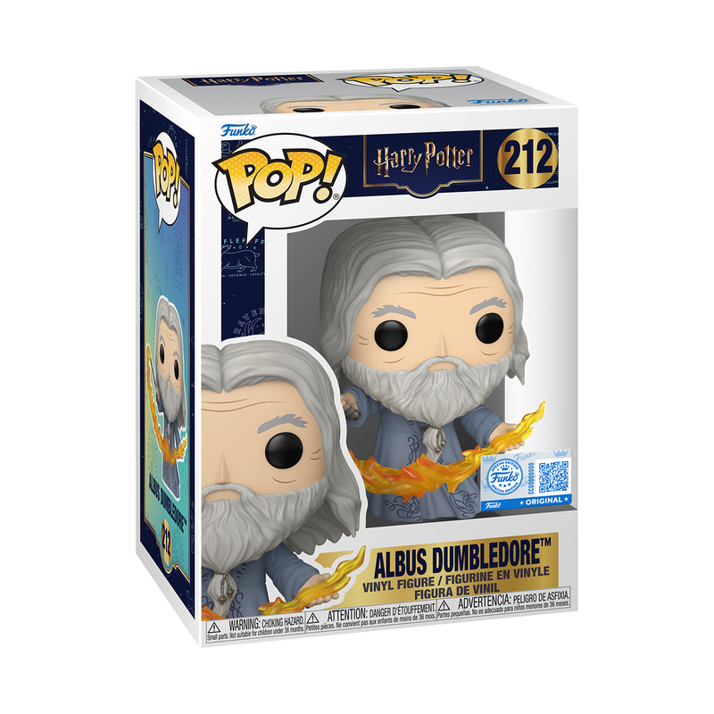 [PRÉ-RESERVA] Funko POP! Harry Potter #212 Albus Dumbledore (Flames) Exclusivo