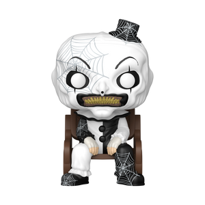 [PRÉ-RESERVA] Funko POP! Terrifier #2090 Art the Clown on Rocking Chair Exclusivo