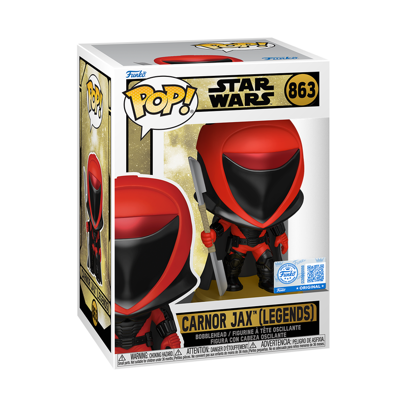 [PRÉ-RESERVA] Funko POP! Star Wars #863 Carnor Jax (Legends) Exclusivo