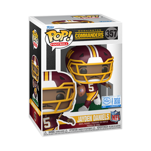 [PRÉ-RESERVA] Funko POP! Washington Commanders #357 Jayden Daniels (Burgundy & Gold Jersey) Exclusivo
