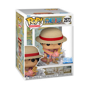 [PRÉ-RESERVA] Funko POP! One Piece #2573 Premium Monkey D. Luffy with Momonosuke Exclusivo